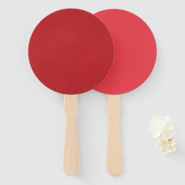 Tomato Red Duo Textur Custom Hand Fan Set Fächer