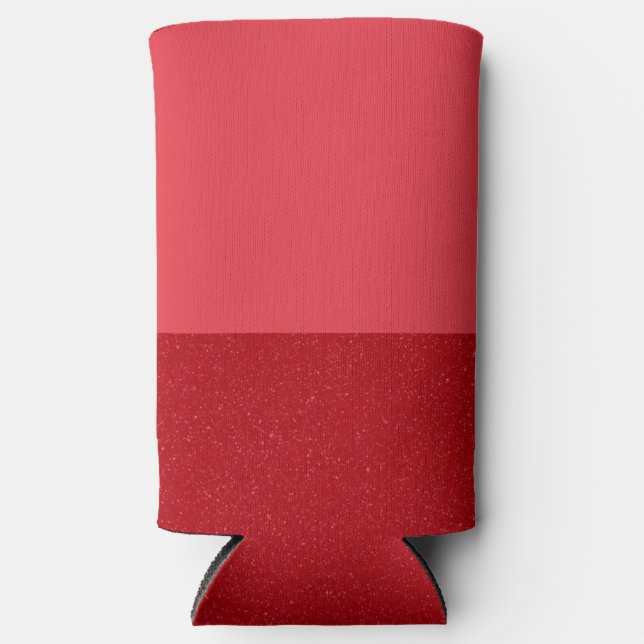 Tomato Red Duo-Tone Customizable Can Cooler Selters Dosenkühler (Vorderseite)
