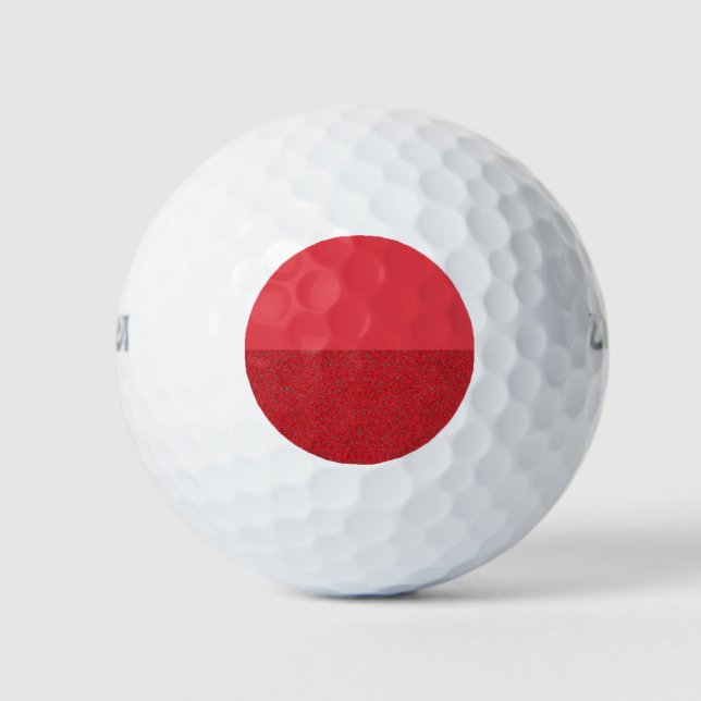 Tomato Red Halbtextur Custom Golf Balls Golfball (Vorderseite)