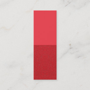 Tomato Red Half Noise Business Card - Anpassbar Mini Visitenkarte