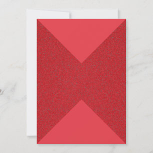 Tomato Red Hourglass Card - Benutzerdefiniertes De Save The Date