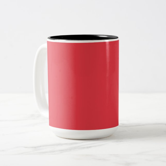 Tomato Red Keramik Coffee Tasse - Anpassbar (Vorderseite Links)