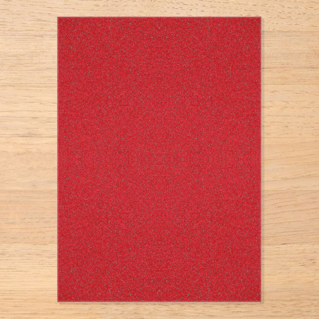 Tomato Red Noise Effect Acryl Einladung - Anpassen (Vorderseite)