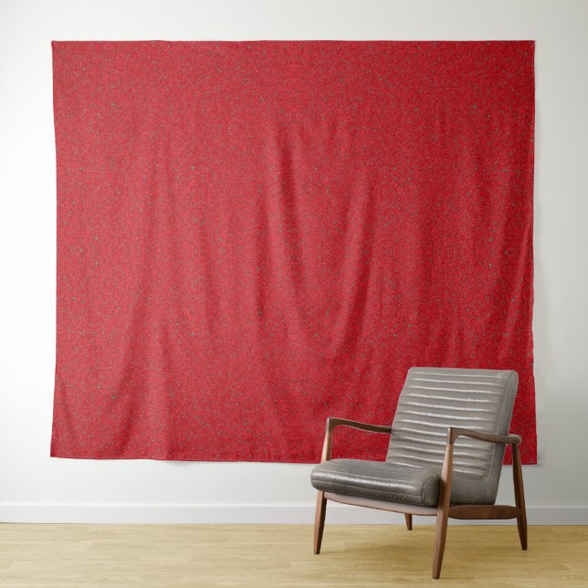 Tomato Red Noise Texture Wall Tapestry - Anpassen Wandteppich (Beispiel (Horizontal))