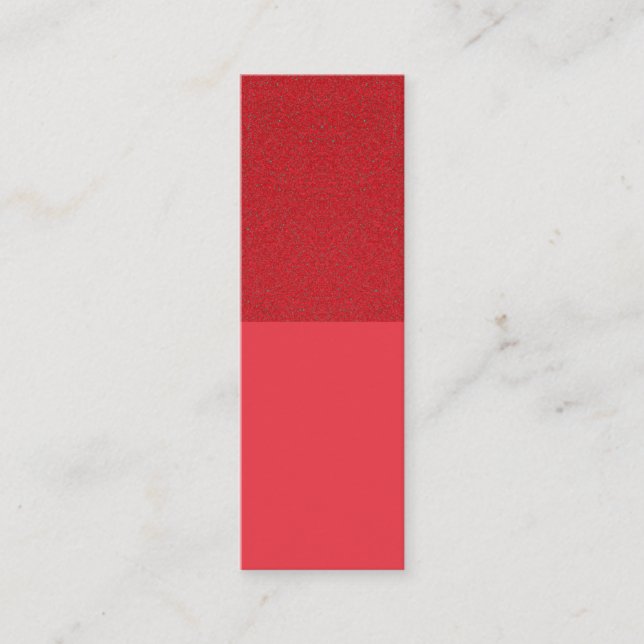 Tomato Red Noise Top Business Card - Anpassbar Mini Visitenkarte (Vorderseite)