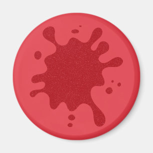 Tomato Red Platsch Custom Magnet