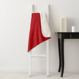 Tomato Red Snow Texture Sherpa-Decke – Anpassbar Sherpadecke