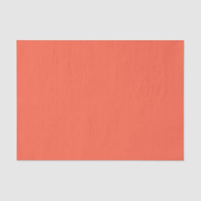 Tomato Red Solid Color Seidenpapier (Vorderseite)