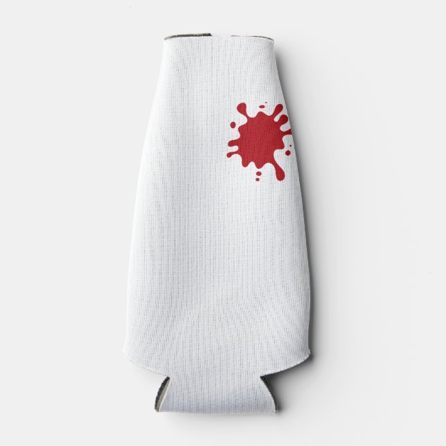 Tomato Red Splash 12-oz Bottle Cooler – Customize Flaschenkühler (Vorderseite)