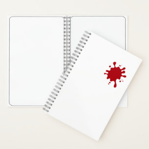 Tomato Red Splash benutzerdefiniertes Notizbuch