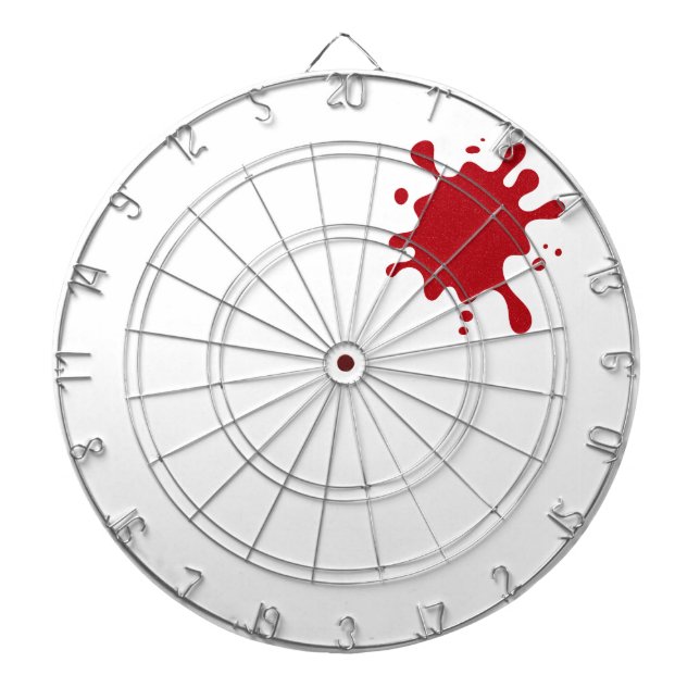 Tomato Red Splash Custom Dartboard Dartscheibe (vorne)