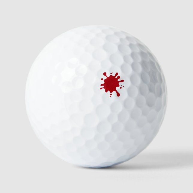Tomato Red Splash Custom Golf Ball (Vorderseite)