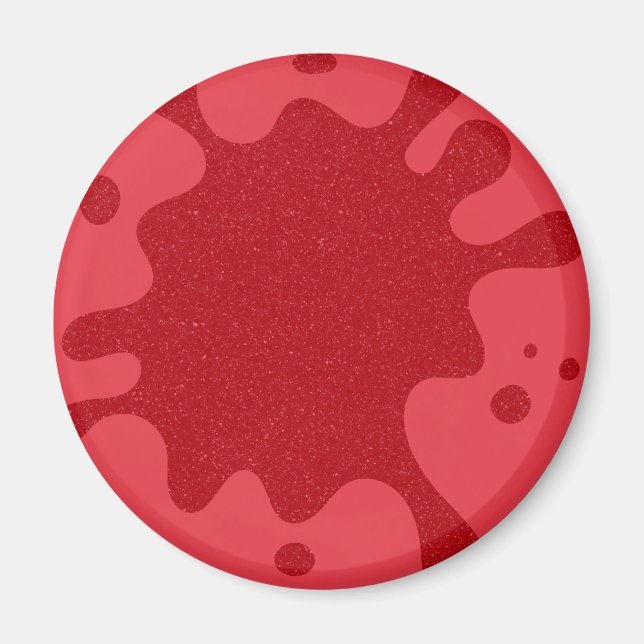 Tomato Red Splash Custom Kühlschrankmagnet Magnet (Vorne)