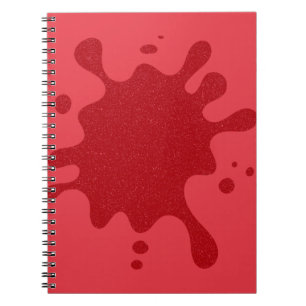 Tomato Red Splash Custom Spiral Foto Notebook Notizblock