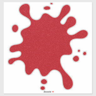 Tomato Red Splash Custom Vinyl Aufkleber