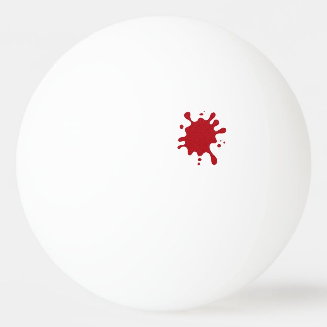 Tomato Red Splash Ping-Pong Ball – Customizable (Vorderseite)