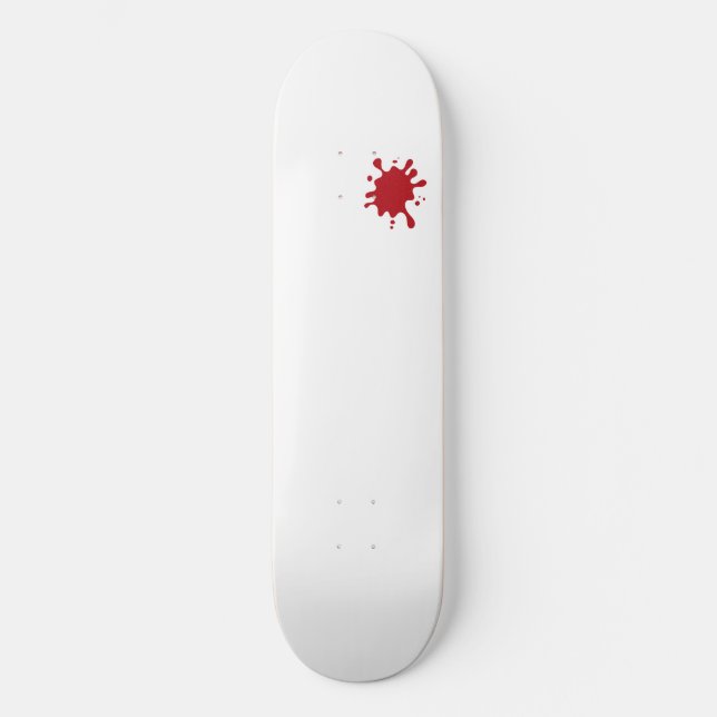 Tomato Red Splatter Custom Skateboard (Vorderseite)