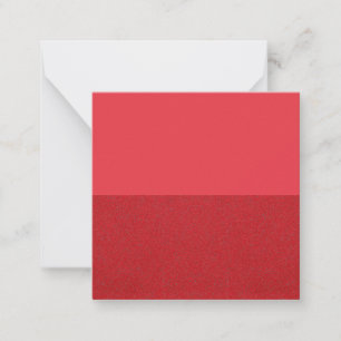 Tomato Red Split-Horizon Note Card - Anpassbar Mitteilungskarte