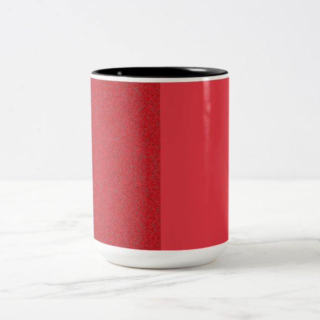 Tomato Red Split Speckle Keramik Tasse - Anpassen (Mittel)
