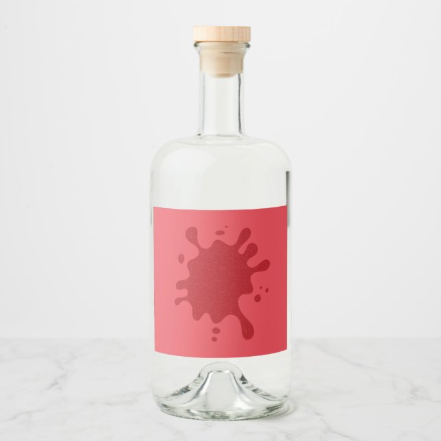 Tomato Red Spritzer Custom Label Alkoholflaschenetikett (Vorderseite)
