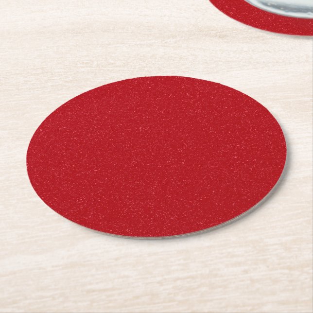 Tomato Red Static Noise Custom Untersetzer Set (Angewinkelt)