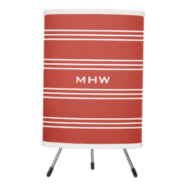 Tomato Red Stripes kundenspezifische Monogrammlamp