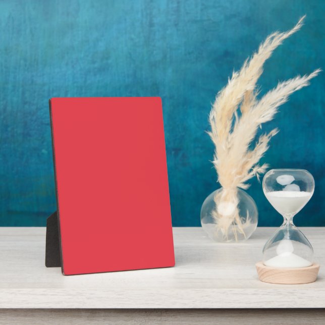 Tomato Red Tabletop Plaque - Anpassbar Fotoplatte (Seite)