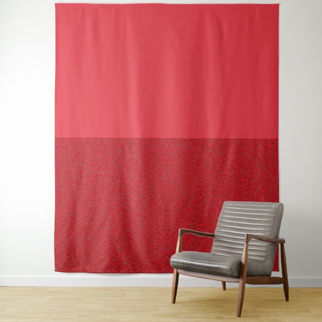 Tomato Red Tapestest Bottom Noise Accent - Custom Wandteppich (Beispiel)