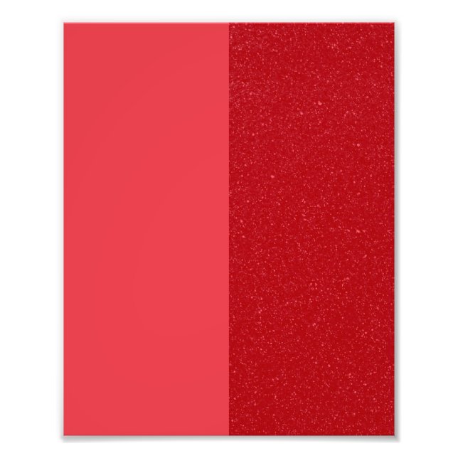 Tomato Red Textured Contrast Poster – Customizable (Vorne)