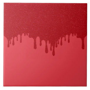 Tomato Red Tropfen Custom Keramik Tile Fliese