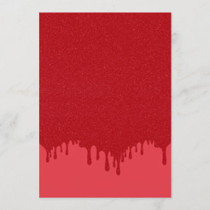 Tomato Red Tropfen Texture Flat Menu Card - Anpass Menükarte