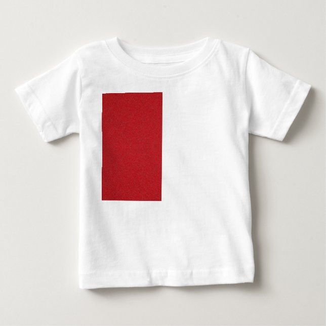 Tomato Red Vertical Block Baby T-Shirt - Anpassbar (Vorderseite)