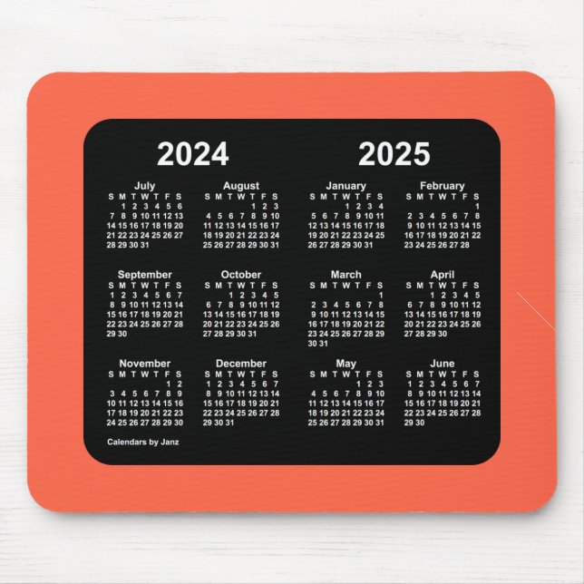 Tomato Roter Kalender 2024-2025 von Janz Mouse Pad Mousepad (Vorne)