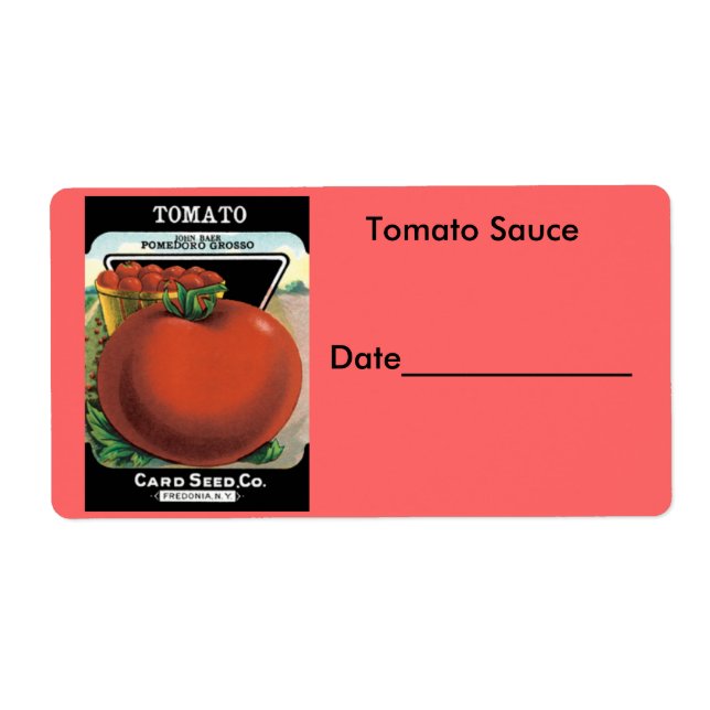 Tomato Sauce Canning/Freezing Labels (Vorne)