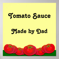 Tomato Sauce Custom Label Art Print