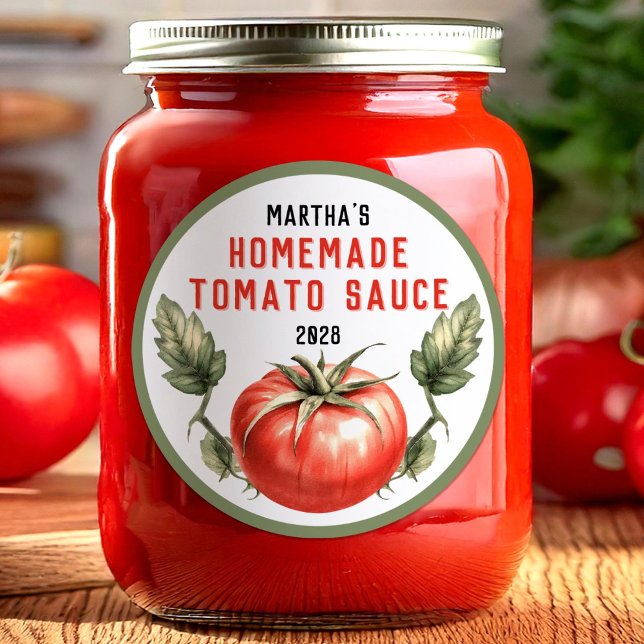 Tomato Sauce-Essig Runder Aufkleber (Von Creator hochgeladen)