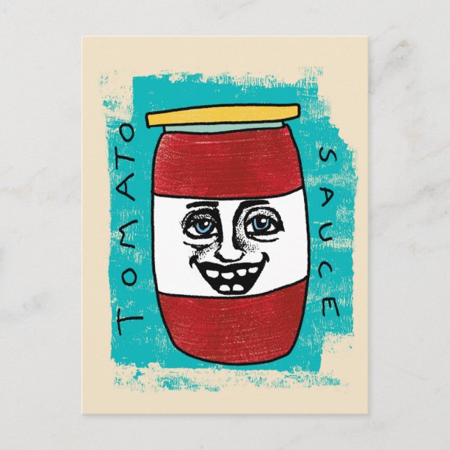 Tomato Sauce Postcard Postkarte (Vorderseite)