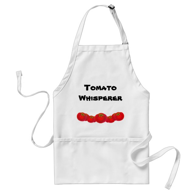 Tomato Whisperer Custom Gardener Slogan Schürze (Vorne)
