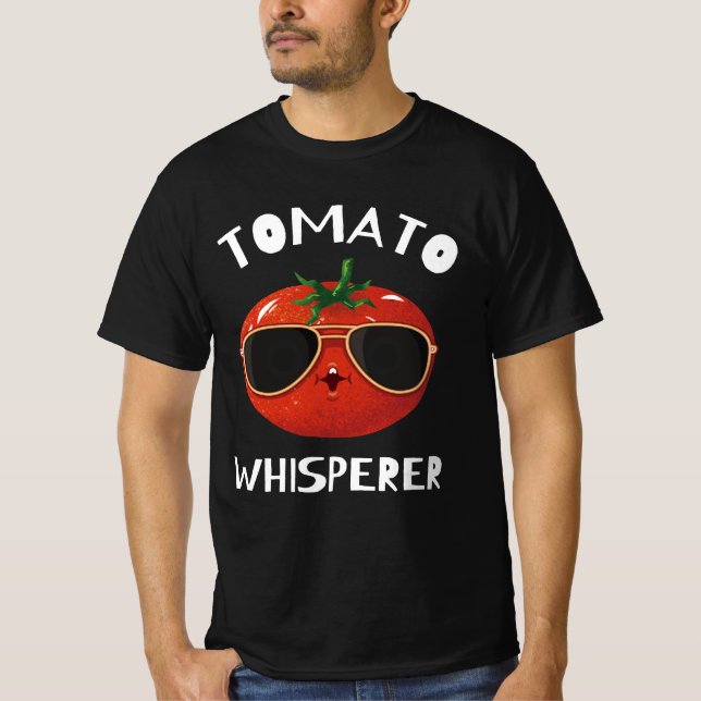 Tomato Whisperer Garening Tending Garden Bauern T-Shirt (Vorderseite)
