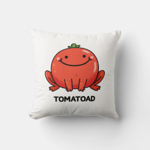 Tomatoad Funny Tomato Toad Puff Kissen