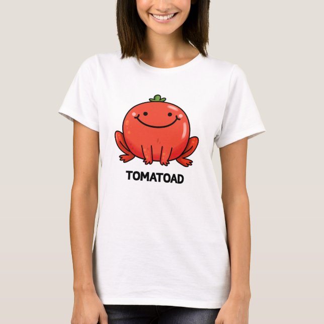 Tomatoad Funny Tomato Toad Puff T-Shirt (Vorderseite)