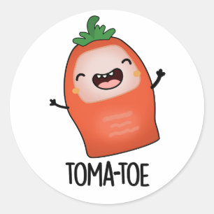 Tomatoe Funny Tomato Pub Runder Aufkleber