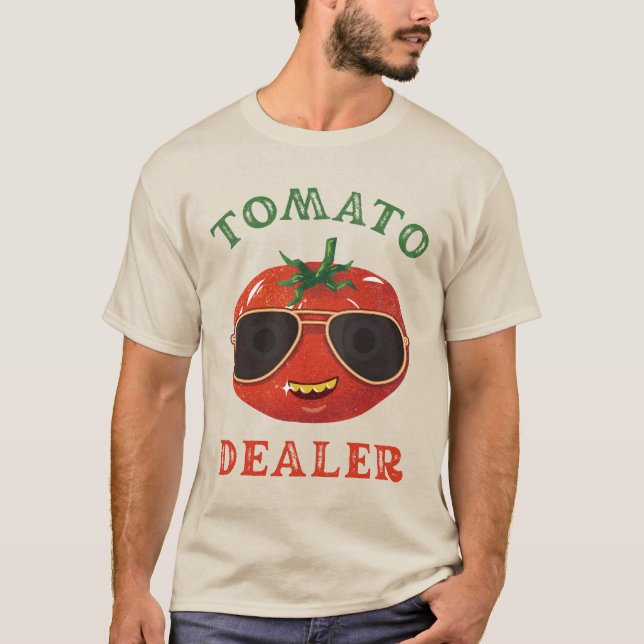 Tomatogat Tomato Händler T-Shirt (Vorderseite)