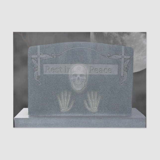 Tomb Stone Tissue Paper Seidenpapier (Vorderseite)