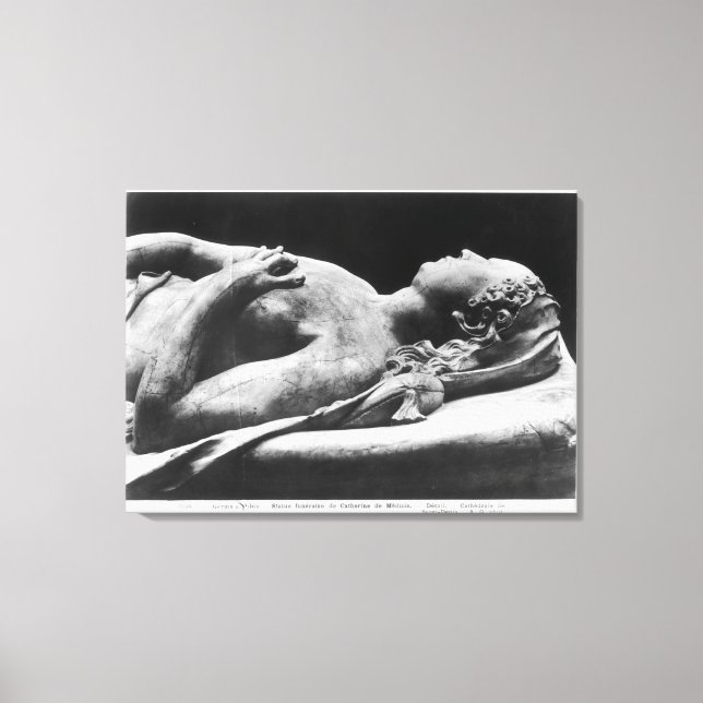 Tomb von Catherine de Medici und Henri II Leinwanddruck (Vorderseite)