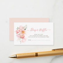 Tombola in blütenrosa Blütenblätterkarte