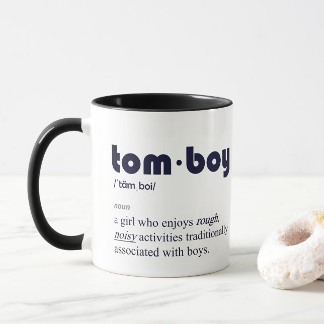 Tomboy-Definition-Tasse Tasse (Mit Donut)