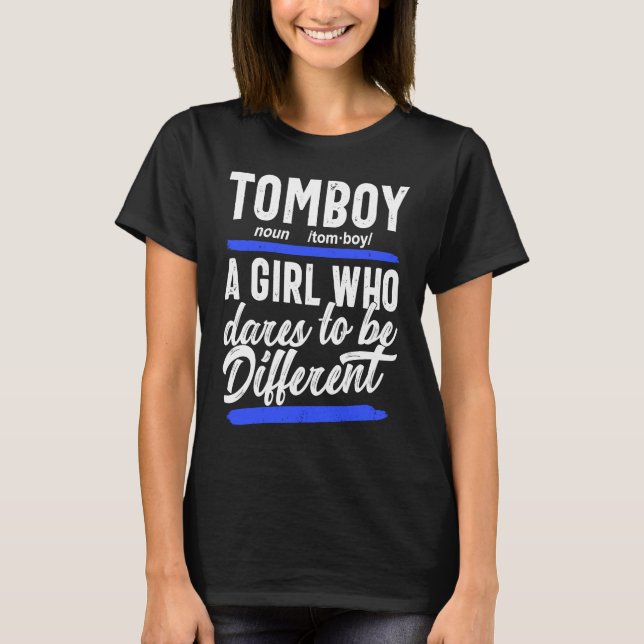 Tomboy Girls Tomboy T-Shirt Womens Tomboy Tomboy (Vorderseite)