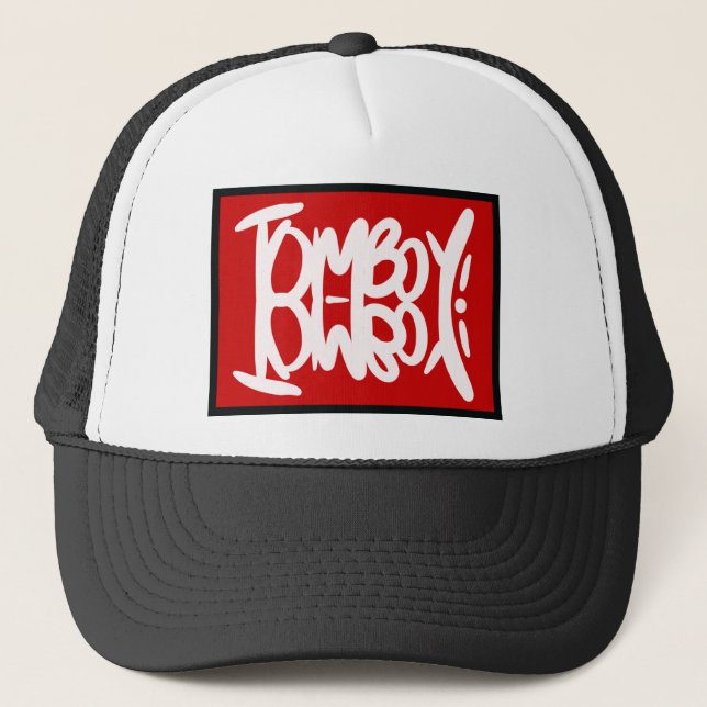 TOMBOY! LGBTQ Trucker Hat Truckerkappe (Vorderseite)