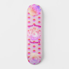 Tomboy Pink Flower Skateboard